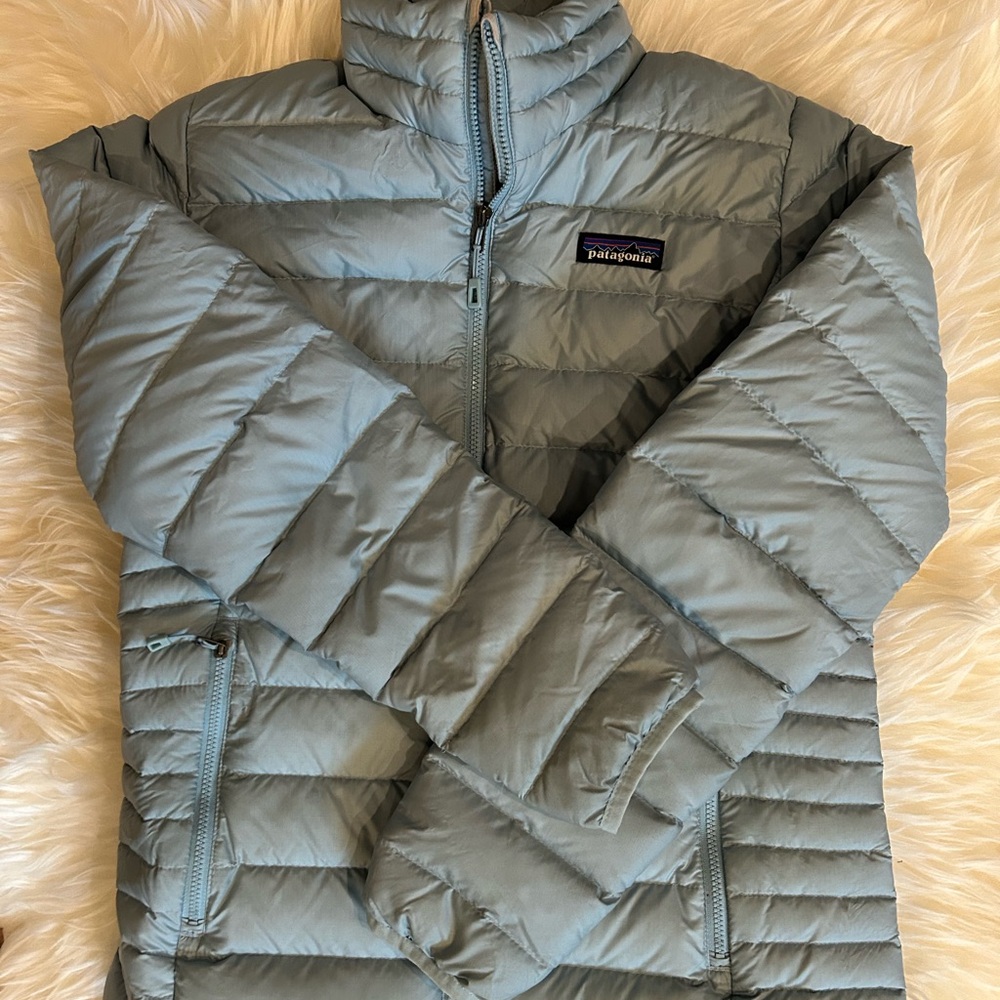 Patagonia Sky Blue Quilted Jacket